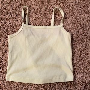 muted neon green tank top